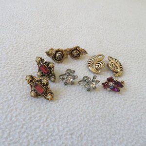 Lot of 5 Vintage Earrings